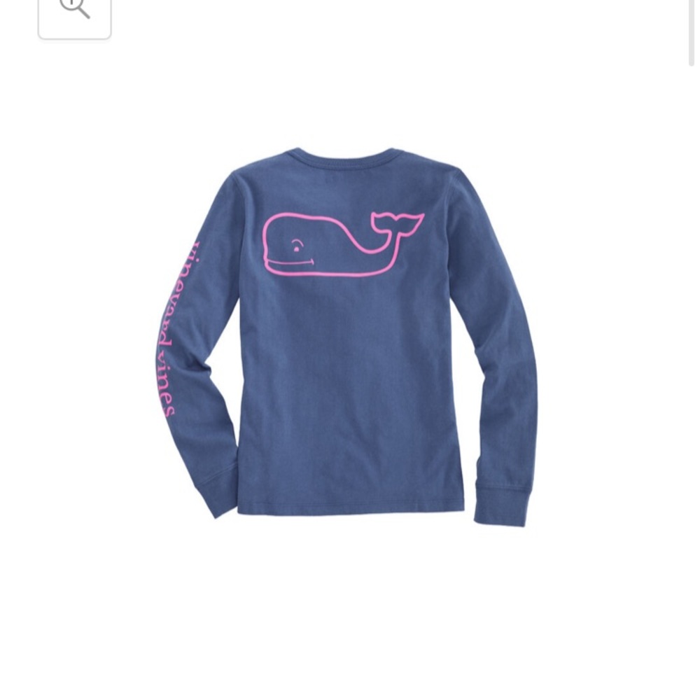 Vineyard Vines Blue and Pink Long Sleeve
